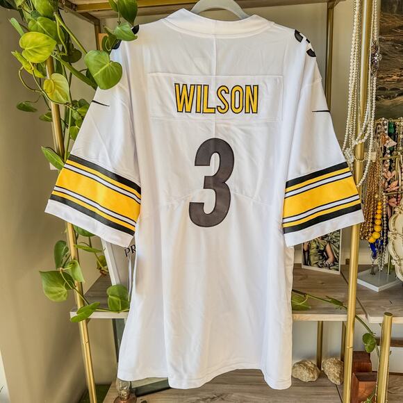NWT-Pittsburgh Steelers Nike Onfield NFL Player Jersey #3 Russell Wilson, XXL - Picture 2 of 10